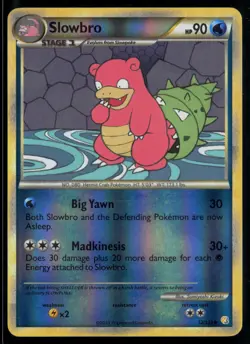 Slowbro 52/123 HeartGold & SoulSilver Reverse Holo Uncommon Pokemon - Image 1