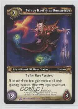 2008 World of Warcraft TCG: Servants the Betrayer Prince Kael'thas Sunstrider - Image 1