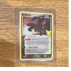 Pokemon Umbreon Star 17/17 Celebrations Classic Collection Holo Full Art Card - Image 1
