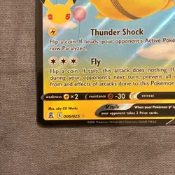 Pokemon TCG Flying Pikachu v Celebrations Holo Ultra Rare Card 006/025 - Image 5