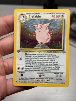 Clefable First Edition Jungle Holo 1/64 Jungle 1999 WOTC Pokemon Card TCG - Image 1