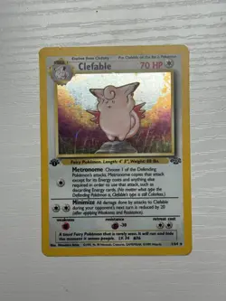 Clefable First Edition Jungle Holo 1/64 Jungle 1999 WOTC Pokemon Card TCG - Image 4