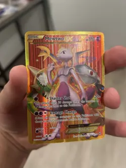 Pokemon 2015 XY Breakthrough Mewtwo EX Full Art Secret Rare Card 164/162 - Image 1