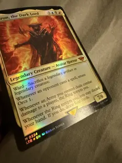 FOIL WotC Magic LOTR Lord of the Rings Sauron Dark Lord Mythic Rare MTG MPU - Image 3