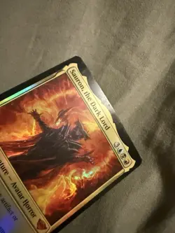FOIL WotC Magic LOTR Lord of the Rings Sauron Dark Lord Mythic Rare MTG MPU - Image 4