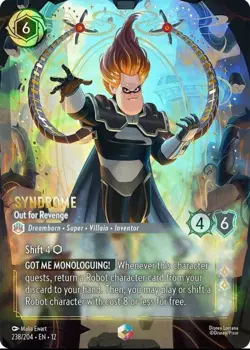 x1 Syndrome - Out for Revenge - 238/204 - Enchanted - Holofoil Lorcana DLC12 Wil - Image 1