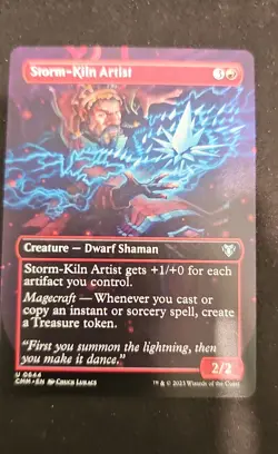 Storm-Kiln Artist (Borderless) Commander Masters Regular - Image 1