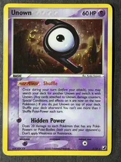 Unown Z - Z/28 Pokemon Unseen Forces - Holo Swirl✨ HP - Image 2