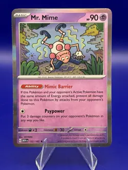 Mr. Mime 122/165 - Sv: Scarlet & Violet 151 Reverse Holo (NM) | Pokemon TCG - Image 1
