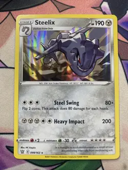 Pokemon TCG Battle Styles Holo Steelix 099/163 - Image 1