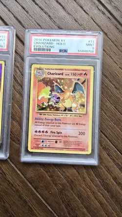 Pokemon XY Evolutions 11/108 Charizard Sequential Slabs PSA 9 - Image 3