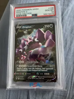 Drapion V 106/185 Vivid Voltage Pokemon PSA 10 - Image 1