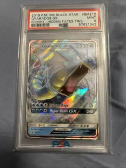 2019 Pokemon Black Star Promo Gyarados GX #SM212 PSA 9 - Image 1