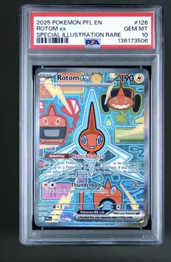 Pokemon Rotom ex 126/094 Phantasmal Flames Special Illustration Rare EX PSA 10 - Image 1