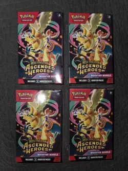 Pokemon TCG Ascended Heroes Booster Bundle New/Sealed x4 - Image 1