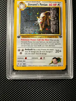 Misty's Gyarados and Giovanni's Persian Holo Gym Challenge PSA 9 Pokemon TCG - Image 5