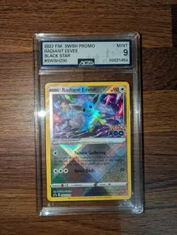 Radiant Eevee SWSH230 Sword & Shield Promo Ags Graded 9 - Image 1