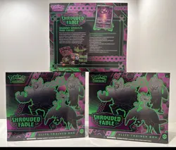 (3) Shrouded Fable Pokemon ETB Elite Trainer Factory Sealed Box - Image 1