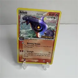 Damages Pokemon Arbok 13/101 Dragon Frontiers Delta Species Holo 80HP stamped - Image 1