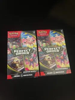 Pokemon TCG Mega Evolution Perfect Order Booster Bundle X2 New - Sealed - Image 1