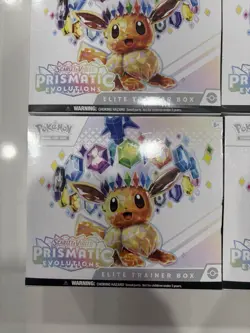 Pokemon TCG Prismatic Evolutions Elite Trainer Box (ETB) lot of (4) Sealed - Image 4
