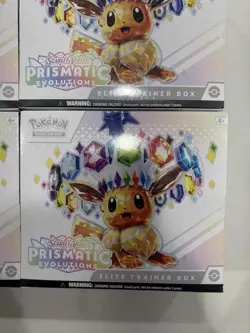 Pokemon TCG Prismatic Evolutions Elite Trainer Box (ETB) lot of (4) Sealed - Image 5