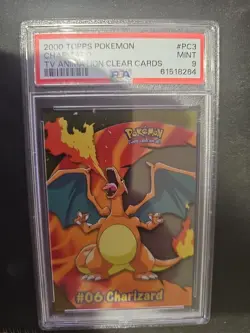 2000 TOPPS POKEMON TV ANIMATION PC3 CLEAR ACETATE PSA MINT 9 🔥🔥🔥 - Image 1