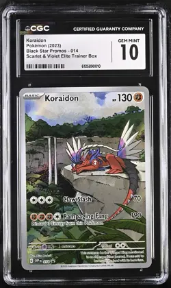 2023 Pokemon Koraidon Black Star Promo 014 Gem Mint CGC 10 - Image 1