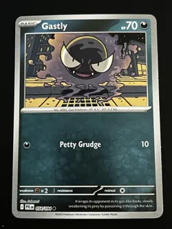Gastly 054/094 Phantasmal Flames Reverse Holo Pokemon - Image 1