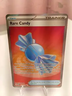 Rare Candy 175/132 Pokemon ME01 Mega Evolution Full Art Holo NM - Image 1