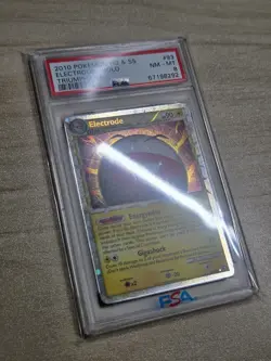 2010 POKEMON TRIUMPHANT ELECTRODE PRIME #93 ULTRA RARE HOLO PSA 8 NM - Image 3