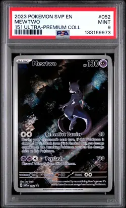2023 POKEMON SVP EN-SV BLACK STAR PROMO #052 MEWTWO PSA 9 - Image 1