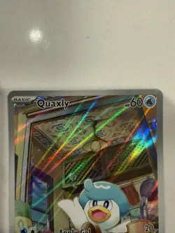 Pokemon TCG Quaxly 206/193 Paldea Evolved Illustration Rare Holo 60 HP - Image 2