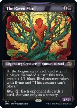 The Raven Man (Textured Foil) -Foil Near Mint MTG Dominaria United - Image 1