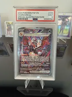 2024 Pokemon Paldean Fates EN #234/091 Charizard Special Illustration Rare PSA 9 - Image 1