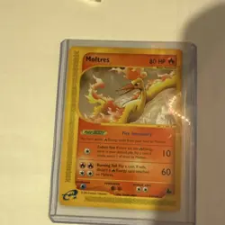 Pokemon TCG Skyridge Moltres 21/144 Holo Rare e-Reader 80 HP 2003 - Image 1