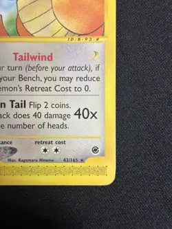 Pokemon TCG Dragonite 043/165 Expedition Base Set Non Holo Rare 2002 100 HP - Image 4