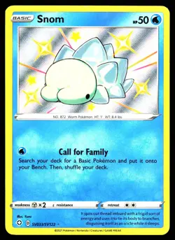 SNOM SV033/SV122 SHINY RARE SHINING FATES SHINY VAULT POKEMON LP - Image 1