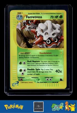 2003 Pokemon Skyridge 56/144 Forretress Reverse - Image 1