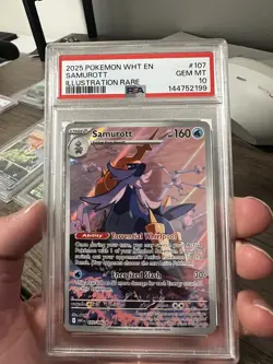Psa 10 Samurott 107/086 Illustration Rare White Flare Pokemon WHT EN #170 - Image 1