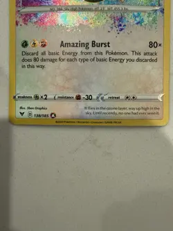 Pokemon Rayquaza 138/185 Vivid Voltage Amazing Rare Holo 2020 120 HP - Image 3