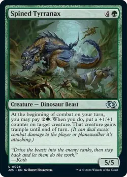 Spined Tyrranax - Light Play MTG Foundations Jumpstart - Image 1