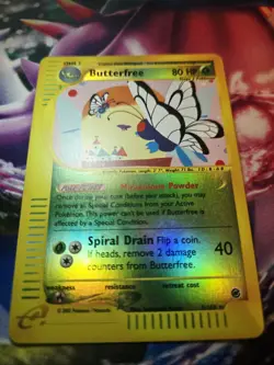 Butterfree - EX: Expedition (5/165) e-Reader Reverse Holo Rare Pokemon Card HP - Image 3