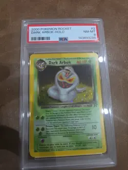 Dark Arbok Holo 2/82 Team Rocket Unlimited PSA 8 Mint Pokemon Card Swirl - Image 1