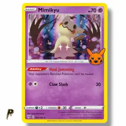 Mimikyu 081/189 - 2020 Trick or Trade Holo Rare Stamp Pokemon Card NM - Image 1