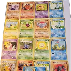 Vintage Pokemon TCG 1996 Nintendo Japanese Pocket Monsters Old Back Lot 24 Cards - Image 1