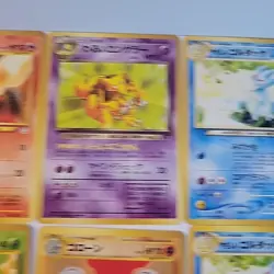 Vintage Pokemon TCG 1996 Nintendo Japanese Pocket Monsters Old Back Lot 24 Cards - Image 3