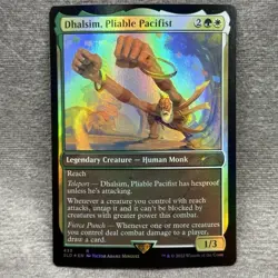 MTG Dhalsim, Pliable Pacifist Secret Lair SLD #433 Foil NM Magic Card - Image 1