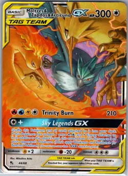 Moltres & Zapdos & Articuno GX 44/68 Hidden Fates - Pokemon Card - NM - Image 1