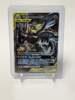Pokemon TCG Pikachu & Zekrom GX Black Star Promo Card SM168 NM - Image 1